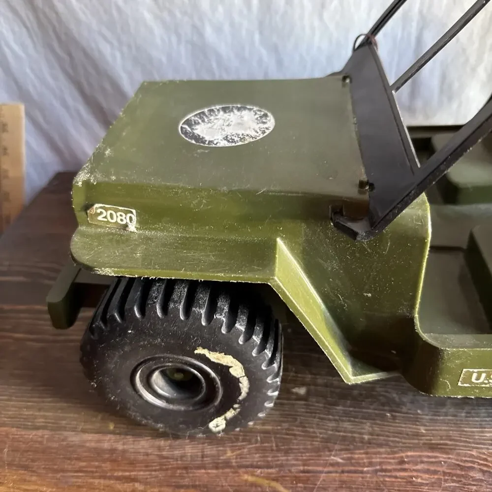 VINTAGE EMPIRE GI JOE JEEP 1973 CAROLINA ENTERPRISES GREEN PLASTIC.